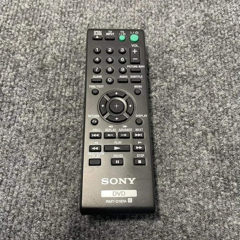 Sony DVD Remote Control Black RMT-D197A Genuine Replacement Multi-Function OEM